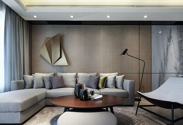 Black and White Modern Apartment in Chengdu, China